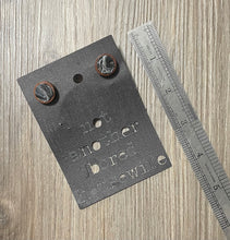 Load image into Gallery viewer, Wood Button Earrings Black Snake Skin