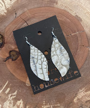 Load image into Gallery viewer, Leather Earrings Curved Design
