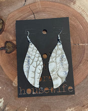 Load image into Gallery viewer, Leather Earrings Curved Design
