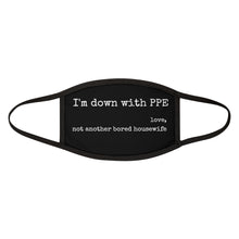 Load image into Gallery viewer, Mixed-Fabric Face Mask- I'm down with PPE