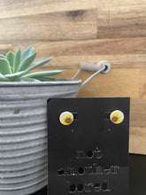 Load image into Gallery viewer, Sunflower Clay Essential Oil Diffuser Earring Studs