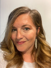 Load image into Gallery viewer, Leather Gray Earrings