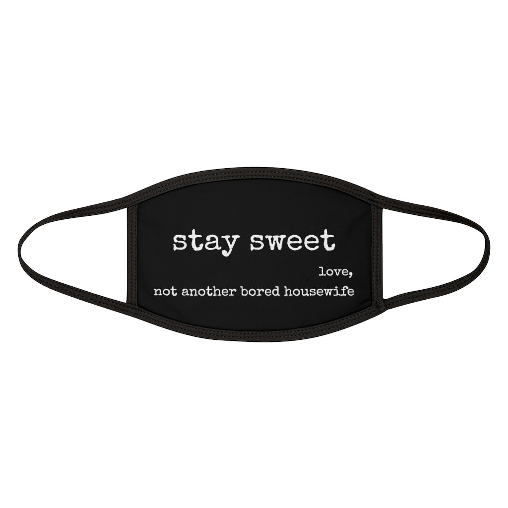 Mixed-Fabric Face Mask stay sweet
