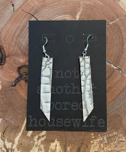 Load image into Gallery viewer, Leather Gray Earrings
