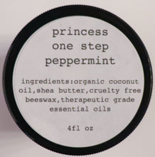 Load image into Gallery viewer, 4 oz. natural sole relief foot cream Princess One Step Peppermint

